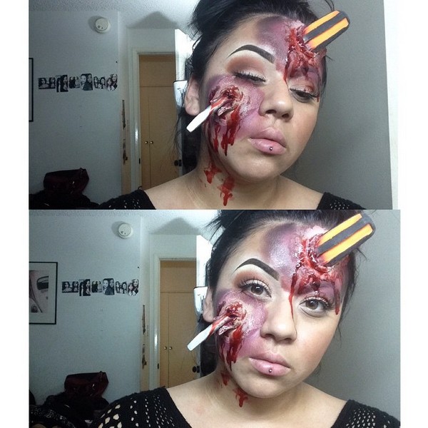 28 Horrifying Halloween Makeup Ideas That Look a Little Too Real